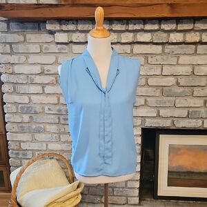 LOFT Light Blue Sleeveless Blouse